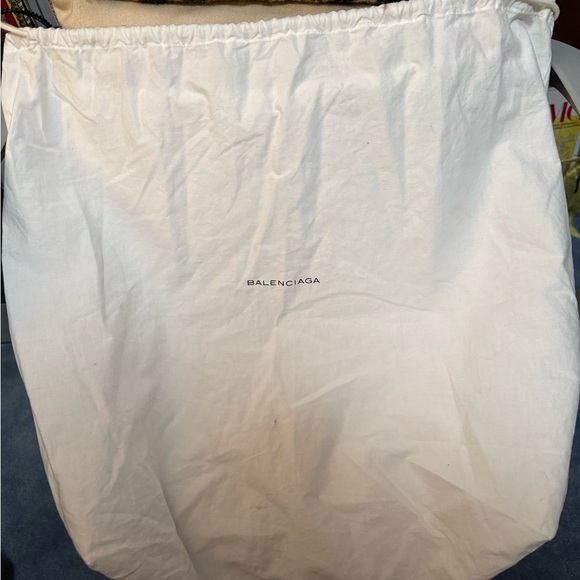 Balenciaga GGH Brief Bag Light Blue Handbag with Gold Accents - Picture 15 of 15